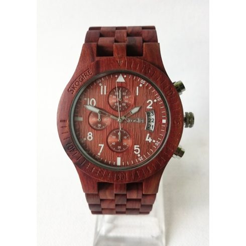 Men sandalwood watch with stopper