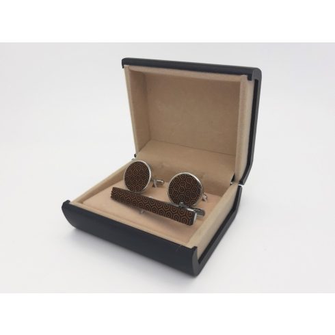 Patterned cufflink set