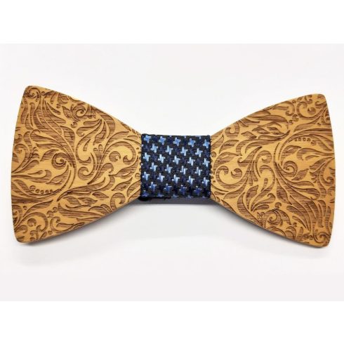 Patterned maple bow tie set