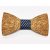 Patterned maple bow tie set