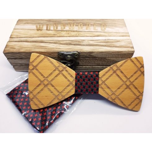 Patterned maple bow tie set