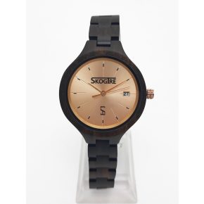 Women ebony wood watch