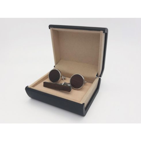 Ébenfa mandzsetta szett