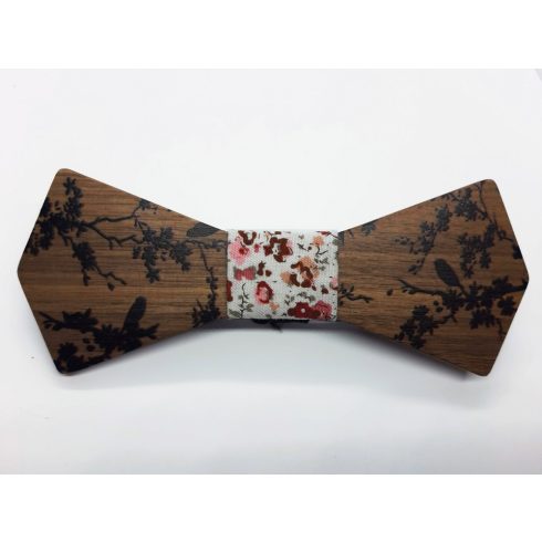 Bird pattern bow tie set