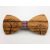 Tree patterned zebra wood bow tie