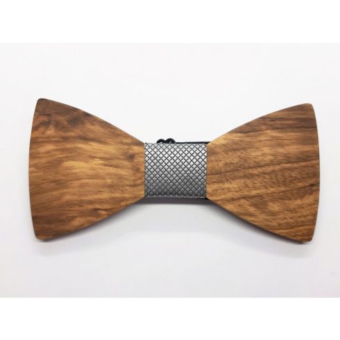 Zebra wood bow tie set